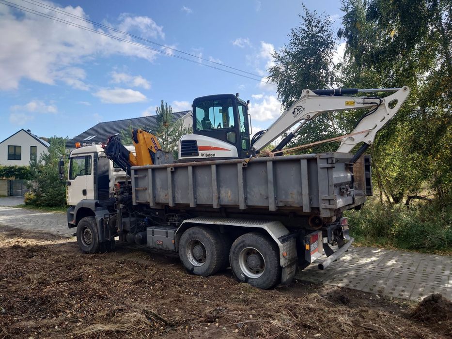 Kontener hakowy gruz, ziemię, piasek, żwir, remont, transport koparek