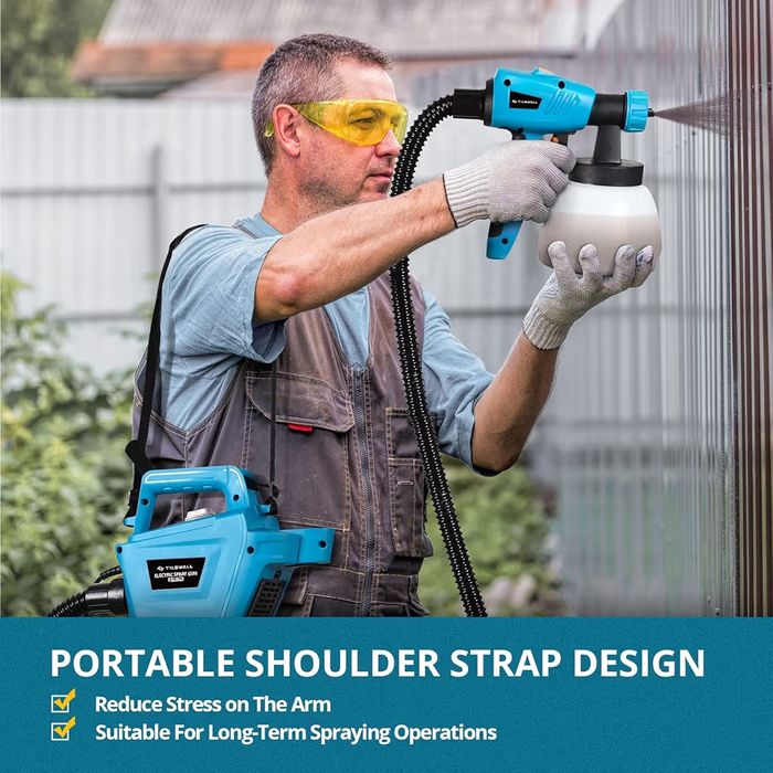 Pulverizador de tinta Tilswall, Pistola de pintura elétrica de 800W HV