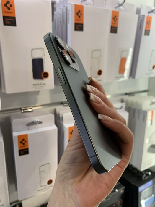 iPhone 15 Pro 128Gb black titanium - АКБ 90%, стан 5. Фізична сім