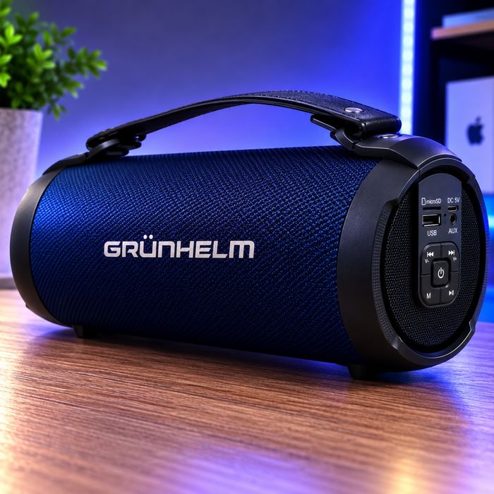 Портативна Bluetooth колонка Grunhelm | USB, microSD, AUX