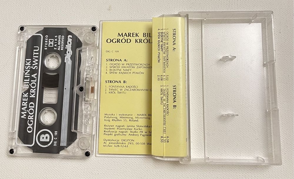 Marek Biliński Ogród króla świtu kaseta magnetofonowa audio Digiton