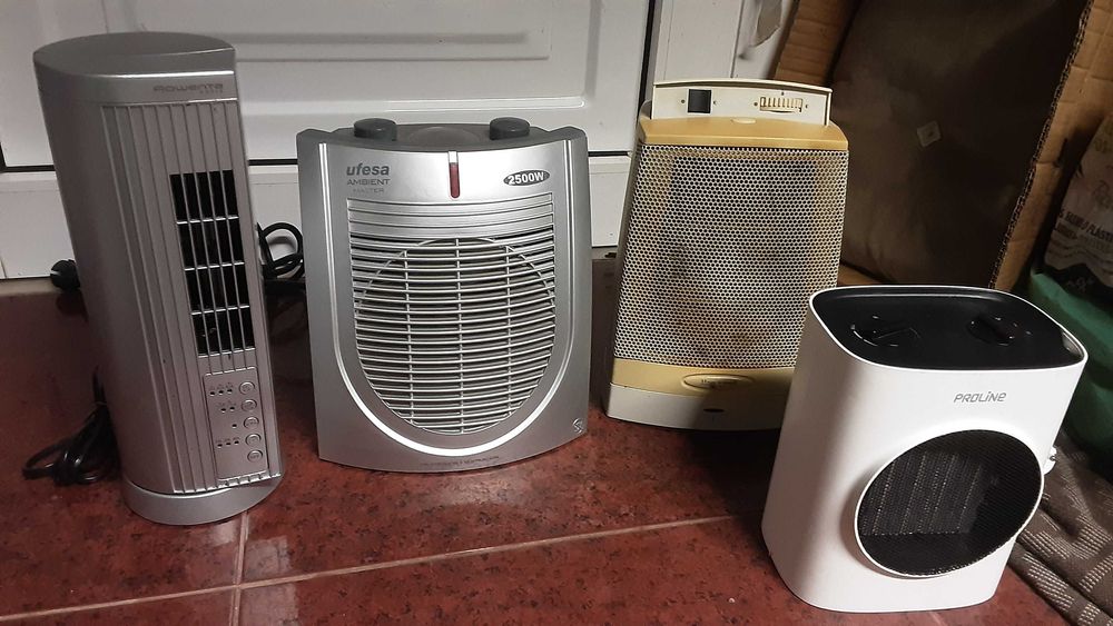 Aquecedor  cerâmica Honeywell e Proline, torre Rowenta artik e Ufesa