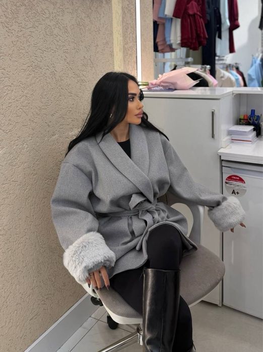 Пальто в стилі «ОLD MONEY» Пончо жіноче тепле. Жіночий верхній одяг