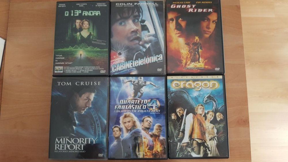 55 DVD's + 1 Video CD de filmes variados