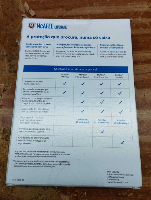 2 Licenças Originais e Seladas antivírus - Mcafee