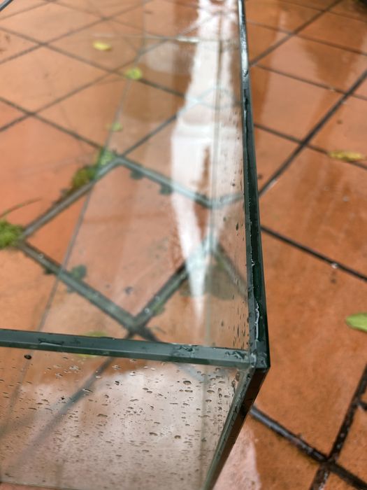 Vitrine de vidro / caixa de vidro para exposição ou decoração