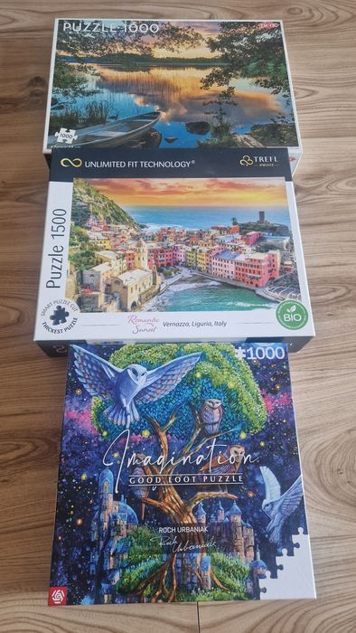 Puzzle 1000 szt 3 opakowania
