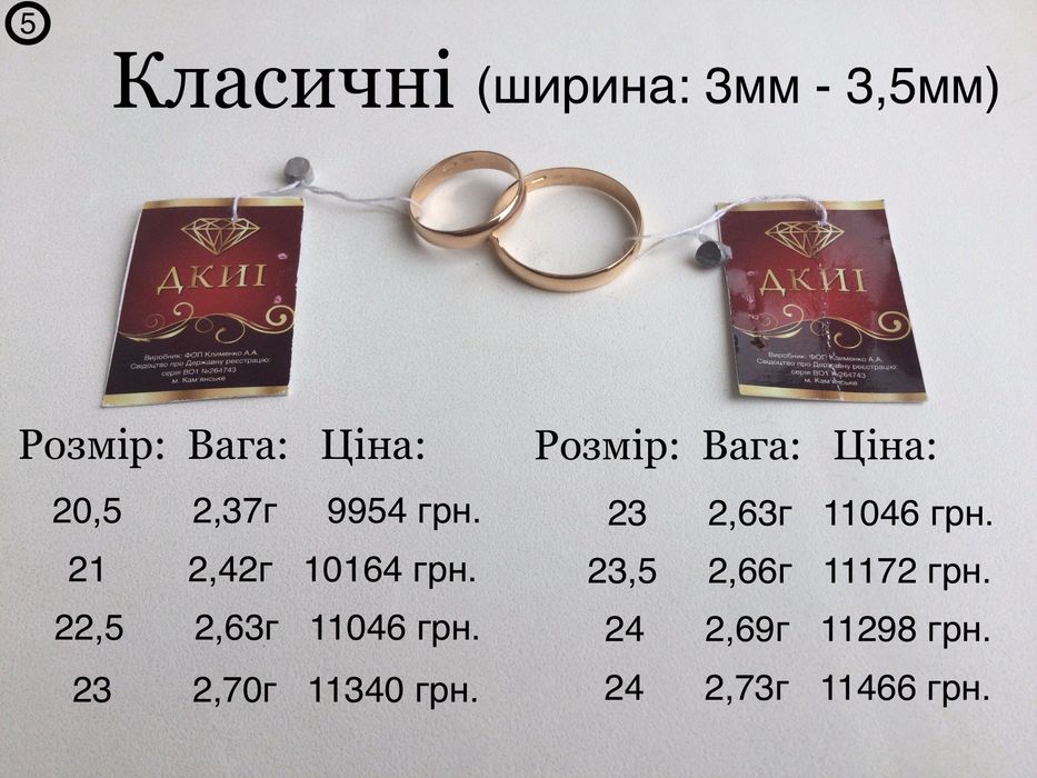 Обручальные кольца. Золото 585 пробы. Все размеры. Новые.