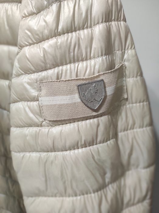 Kurtka pikowana wiosna beż złota S 36