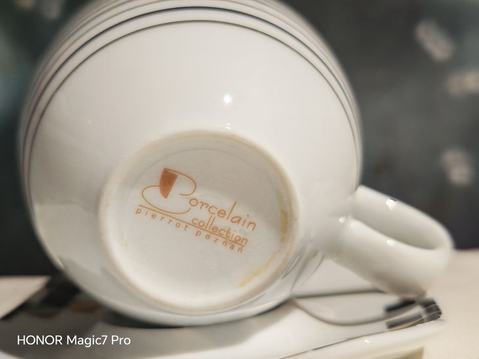 Filiżanka pierrot porcelana