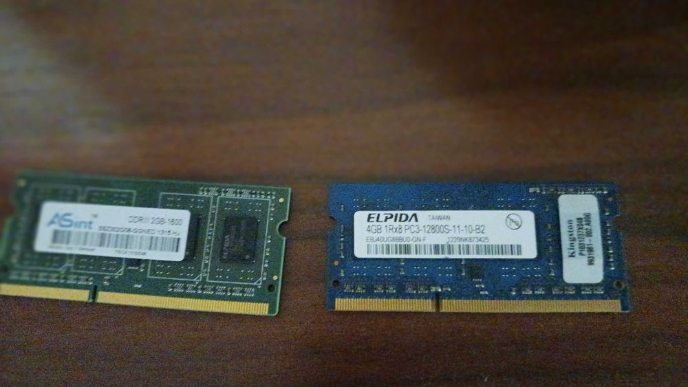 Memórias de portátil Asus