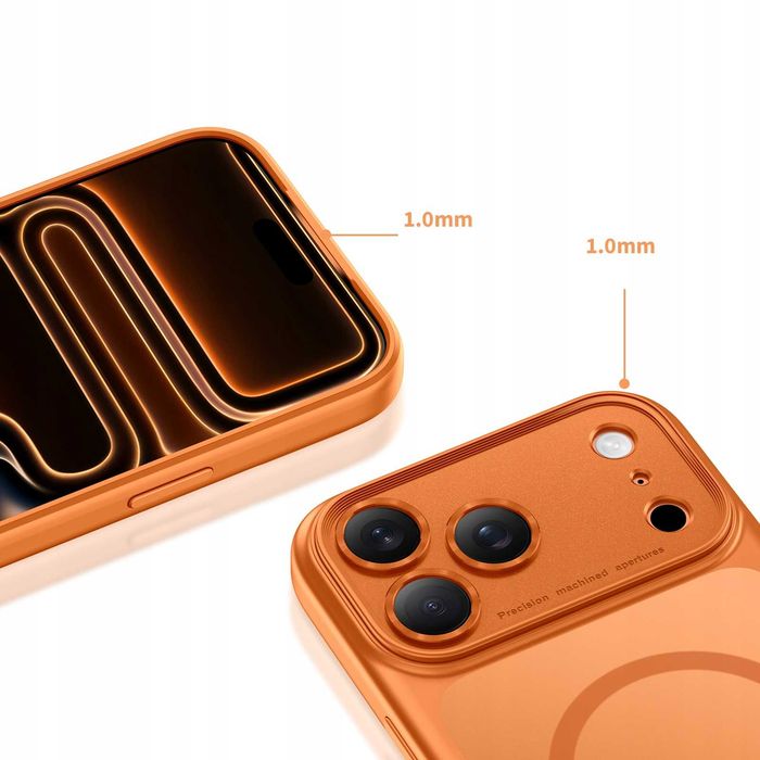 Etui Plecki Tech-protect do Apple iPhone 17 Pro Max pomarańczowy