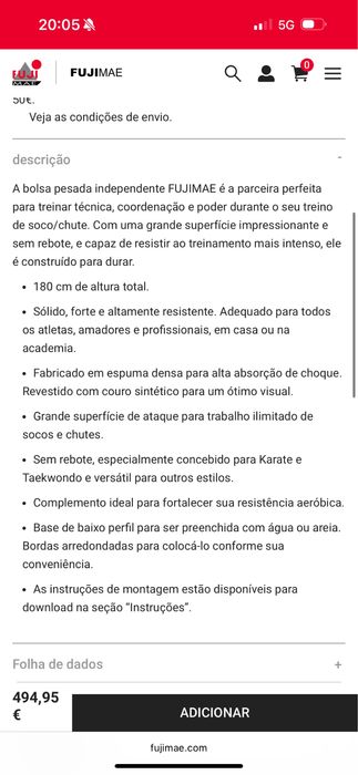 Saco box FUJIMAE
