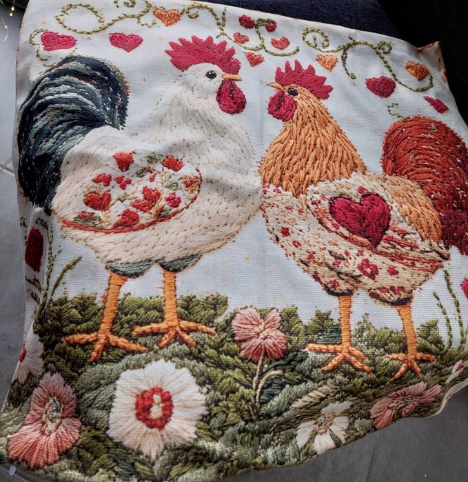 Powłoczka, super kury. Przedmiot wykonany z poliestru, nowy bez metki.