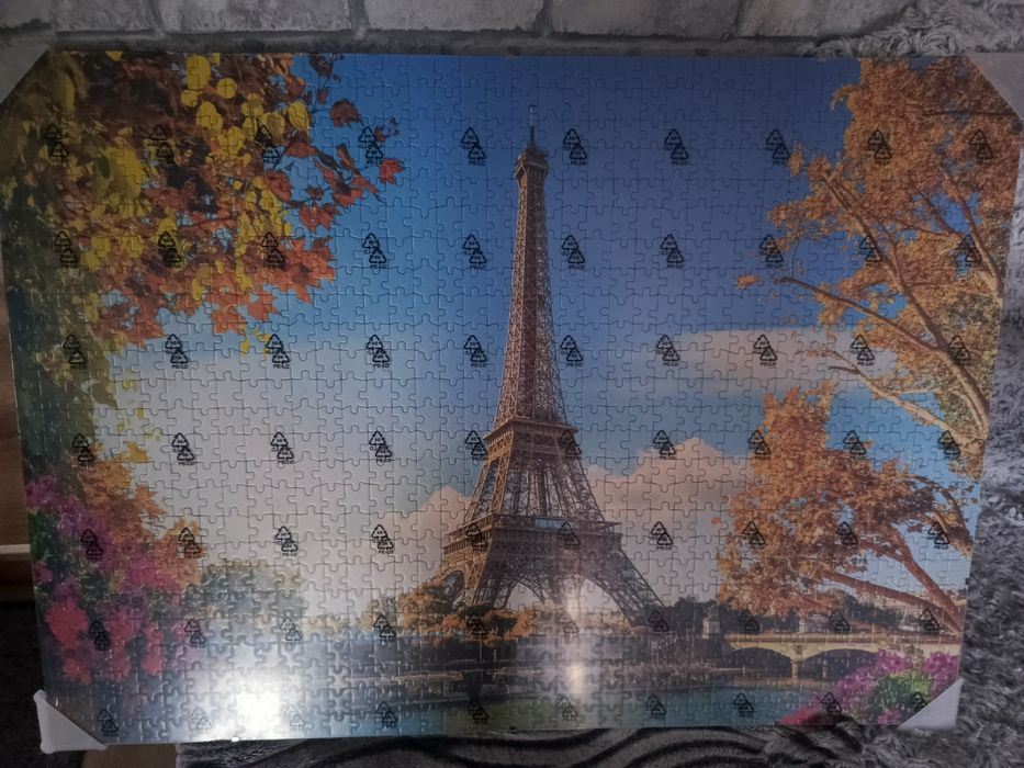 Obraz w antyramie z puzzli