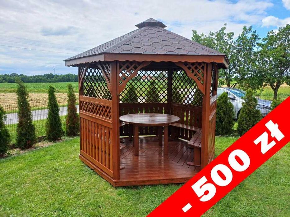 Altanka ogrodowa, altana drewaniana, 3,2m, 3,9m, 5,0m, 6,0m