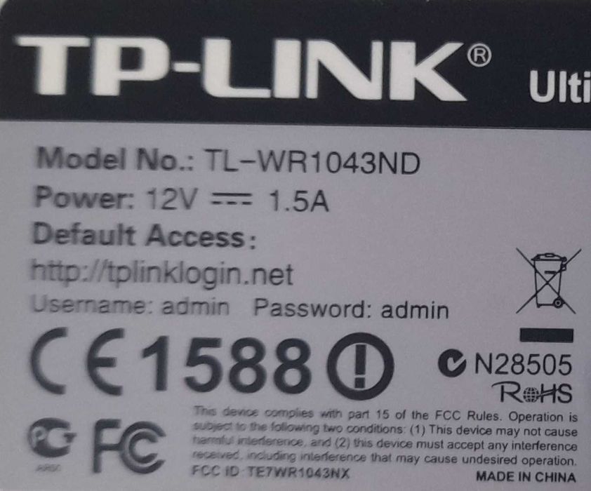 Router TP-LINK TL-WR1043ND