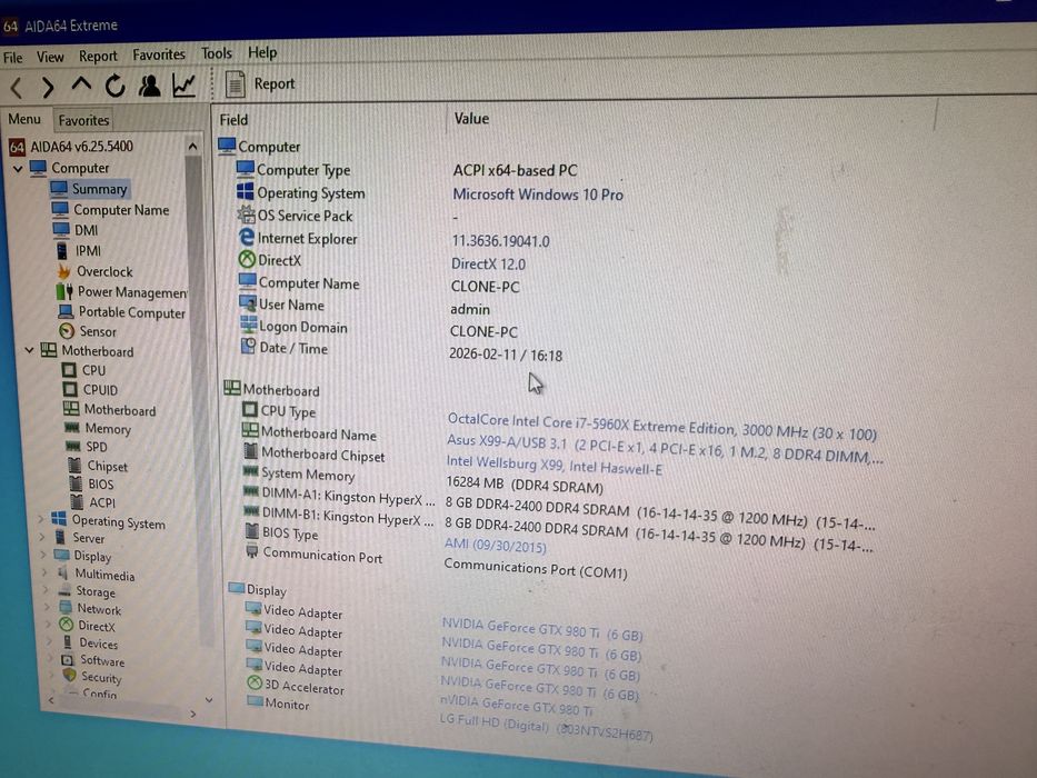 Рендер станція/потужний ігровий ПК/компʼютер для дизайнера i7-5960x