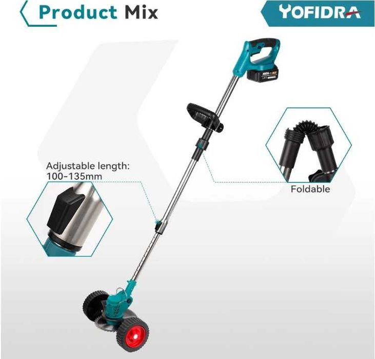 Corta Relva Alt. Ajustável 1500W 2xBat. 18V Makita