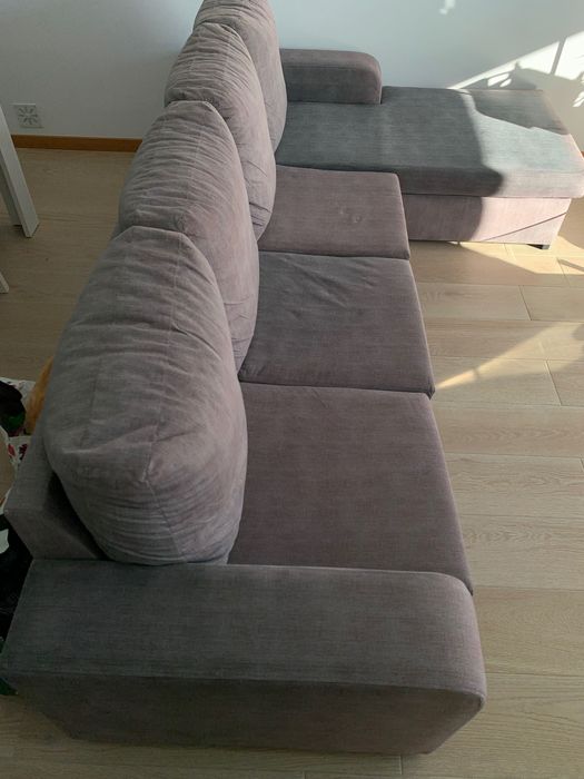 Oportunidade! Sofá 3 lugares + chaise longue