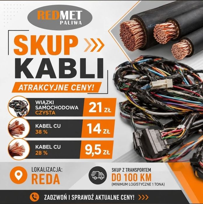 Skup Złomu - Stalowego - Kolorowego - Kabli Miedzianych- Wymiana butli