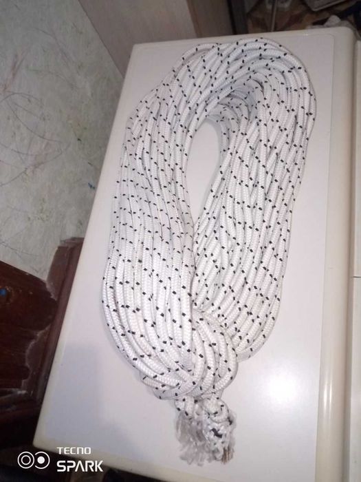 Мотузка канат 5мм 10 мм ремінь стяжний для вантажу