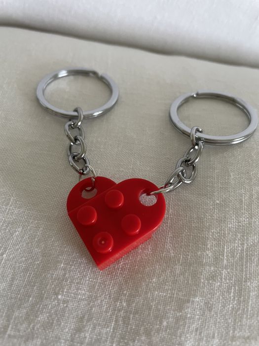 2 porta-chaves Lego Coração