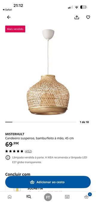 Candeeiro Bambu MISTERHULT