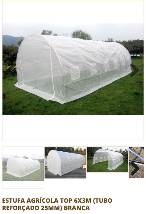 Estufa agrícola 6x3x2,30mt.