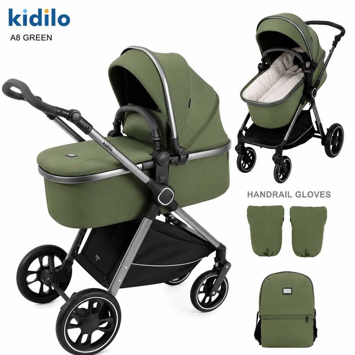Нові дитячі коляски 2в1 Kidilo luxmom А8 / Від Магазину + Гарантія