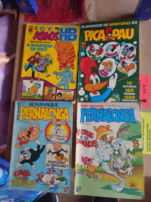 Revistas BD “Astros HB”, “Almanaque de Aventuras do Pica Pau” e Outros