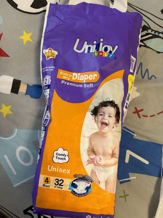 Підгузки Unijoy Premium Soft розмір L (9-14 кг)