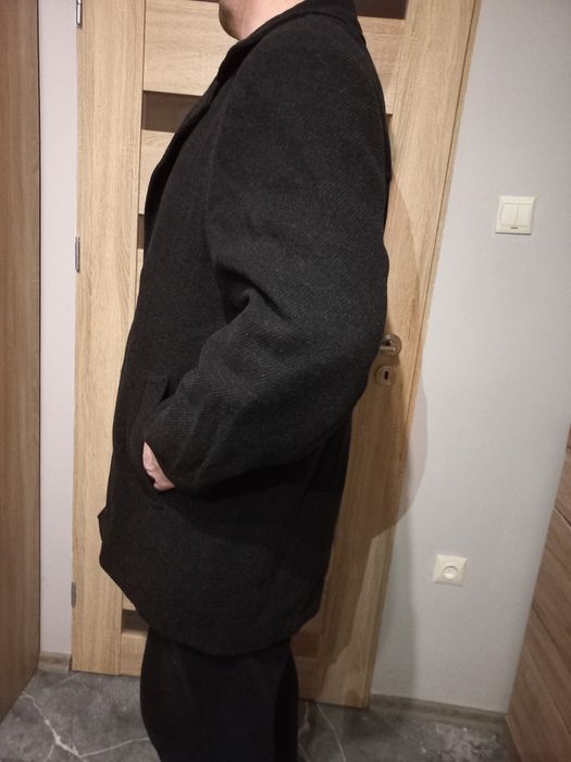 Płaszcz męski flauszowy Ocieplany roz.M