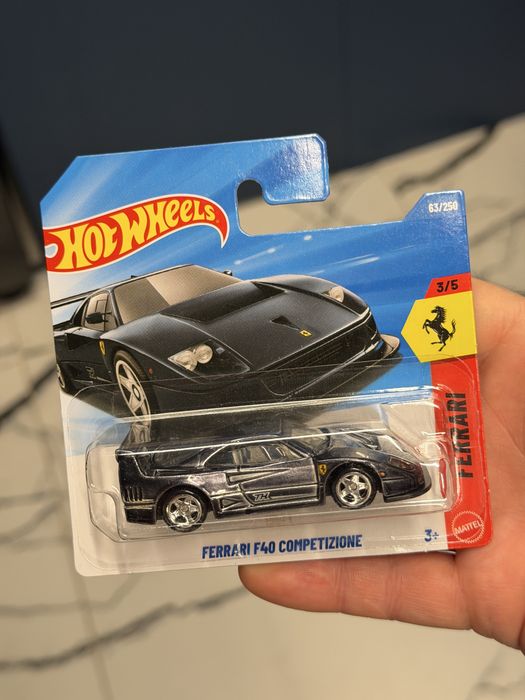Hot Wheels Ferrari F40 Competizione black chrome STH mega rare