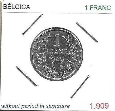 Bélgica - - - - - ( Francs ) - - - - - Moedas