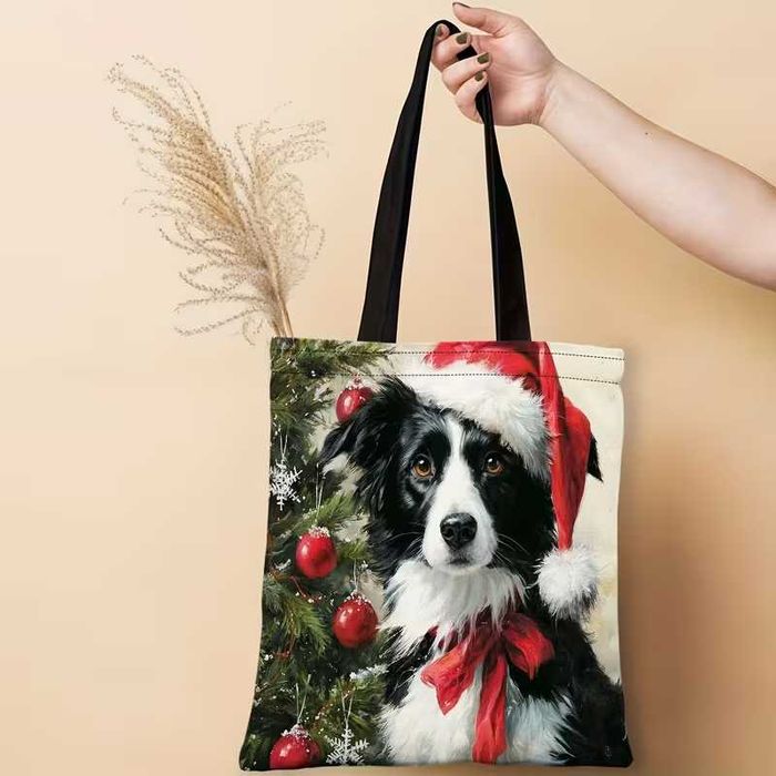 Новорічні шопери (1 ШТ. кожного принта) різдвяний аксесуар, подарунок.