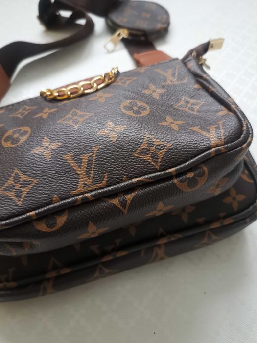 Louis Vuitton brązowa torebka na ramię