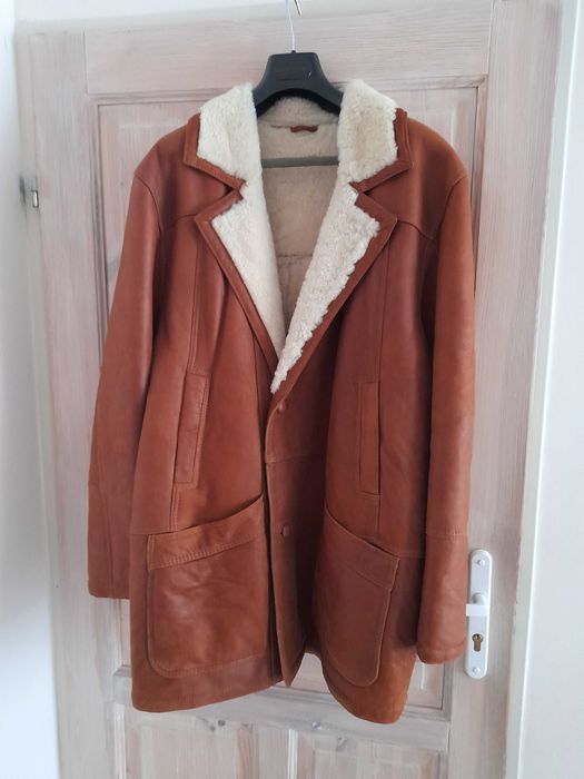 Kożuch męski elegancki, ciepły.