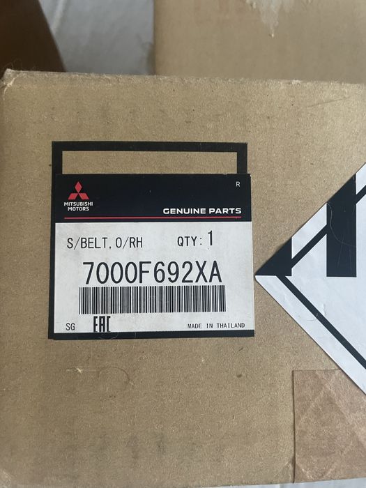 Ремінь безпеки передній правий Mitsubishi ASX 2017-2024 7000F692XA