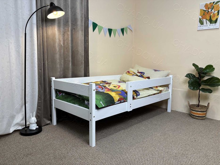 Дитяче ліжко 80x190 фарбоване дерево, ліжечко дитяче,ліжко підліткове