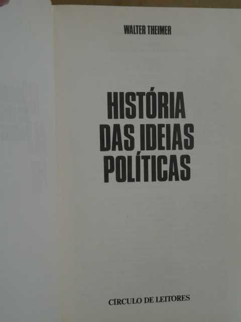 História das Ideias Politicas de Walter Theimer