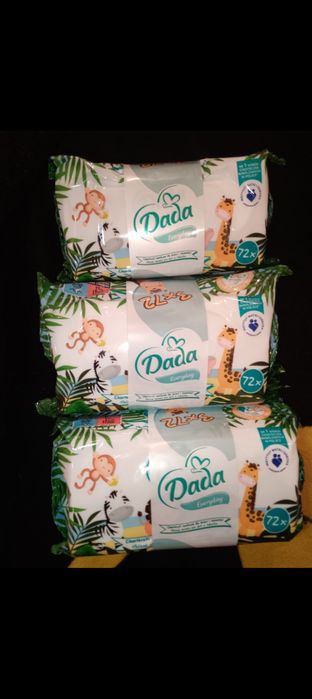 3x 3 pak chusteczek nawilżanych 9 paczek po 72 sztuki