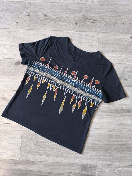 Bluzka t-shirt krótki rękaw granatowa rozmiar 38/40 M/L