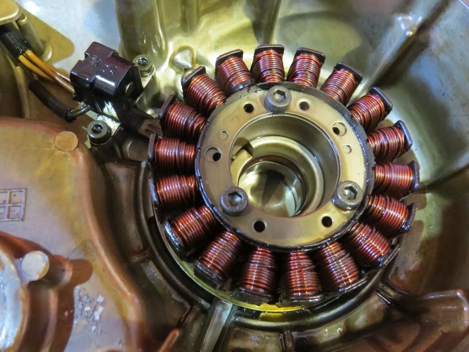 yamaha tmax 500 t-max t max 2003 stator stojan cewki uzwojenie dekiel