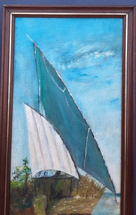 Quadro pequeno pintado a óleo