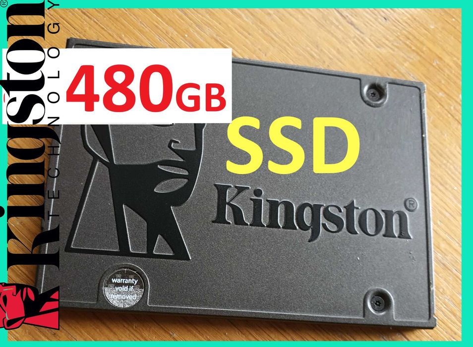 dysk SSD 480GB Kingston do laptopa do pc konsoli dysk 512 500ssd 2,5" szybki trwały jak Nowy
