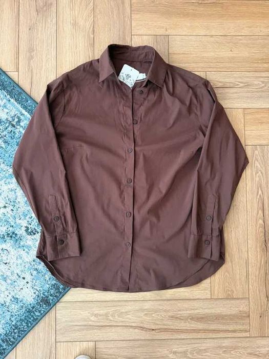 Czekoladowa koszula Emilie Atelier rozmiar S/M