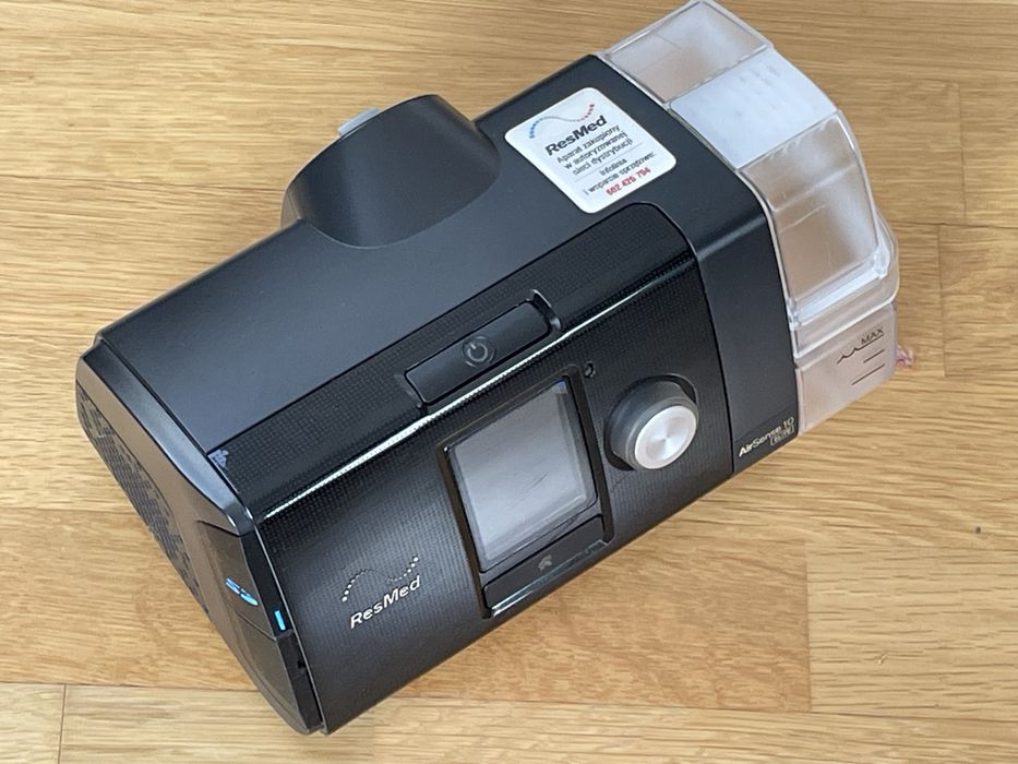 Resmed AirSense 10 Autoset Elite automatyczny aparat CPAP z nawilżaczem cały zestaw na bezdech senny i chrapanie - jak NOWY *** Kraków ***