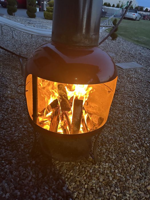Kominek piecyk grill