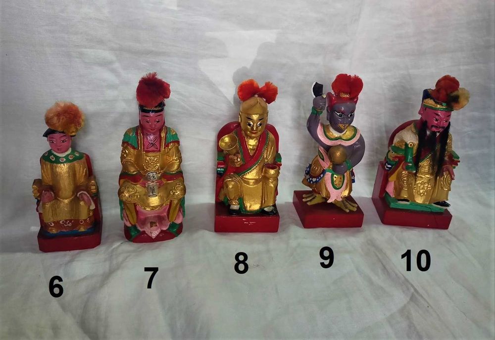 Figuras Orientais Madeira Divindades Religião 2